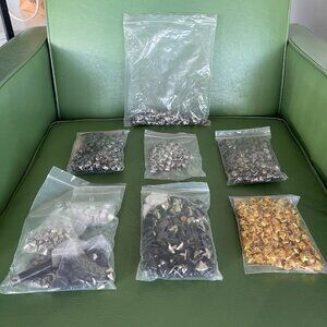 Punk Spikes and Studs Kit, Metal Silver Gold Chrome Gunmetal DIY Craft